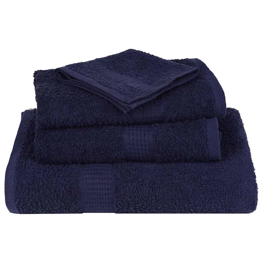 Serviettes de douche FROGN 4 pcs bleu marine 70x140 cm 360 g/m² - 4