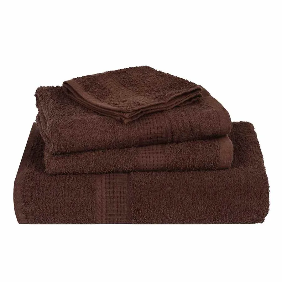 Serviettes de bain FROGN 4 pcs marron 100x150 cm 360 g/m² - 4