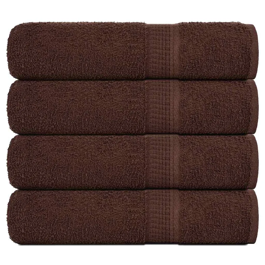Essuie-mains FROGN 4 pcs marron 50x100 cm 360 g/m²