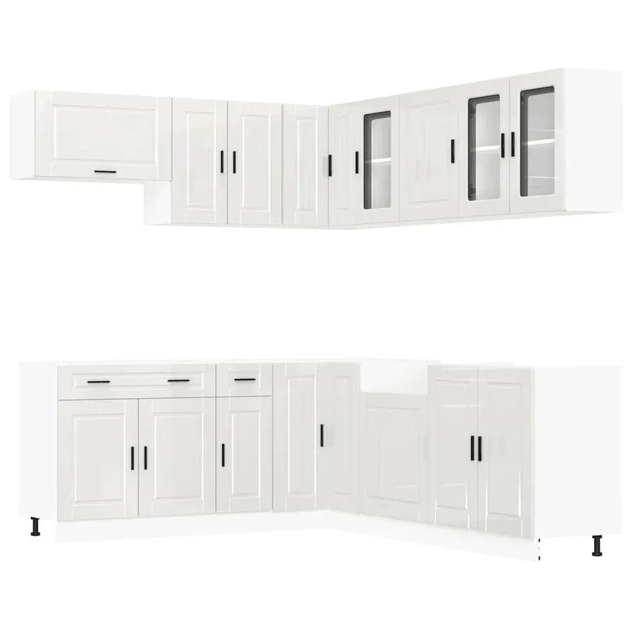 Ensemble d'armoires de cuisine 11 pcs Porto bois d'ingénierie - 2
