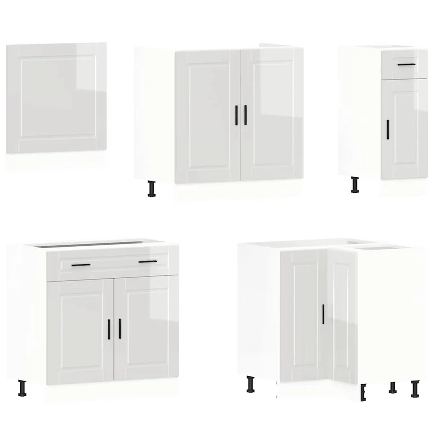 Ensemble d'armoires de cuisine 11 pcs Porto bois d'ingénierie - 4