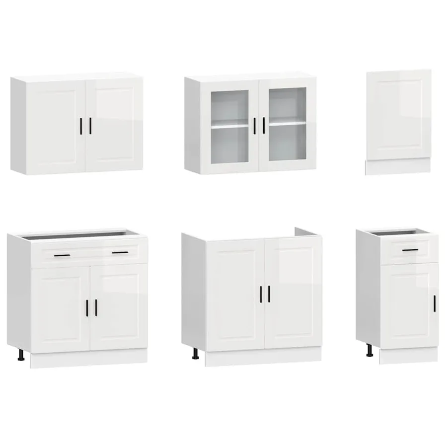 Ensemble d'armoires de cuisine 7 pcs Kalmar bois d'ingénierie - 4