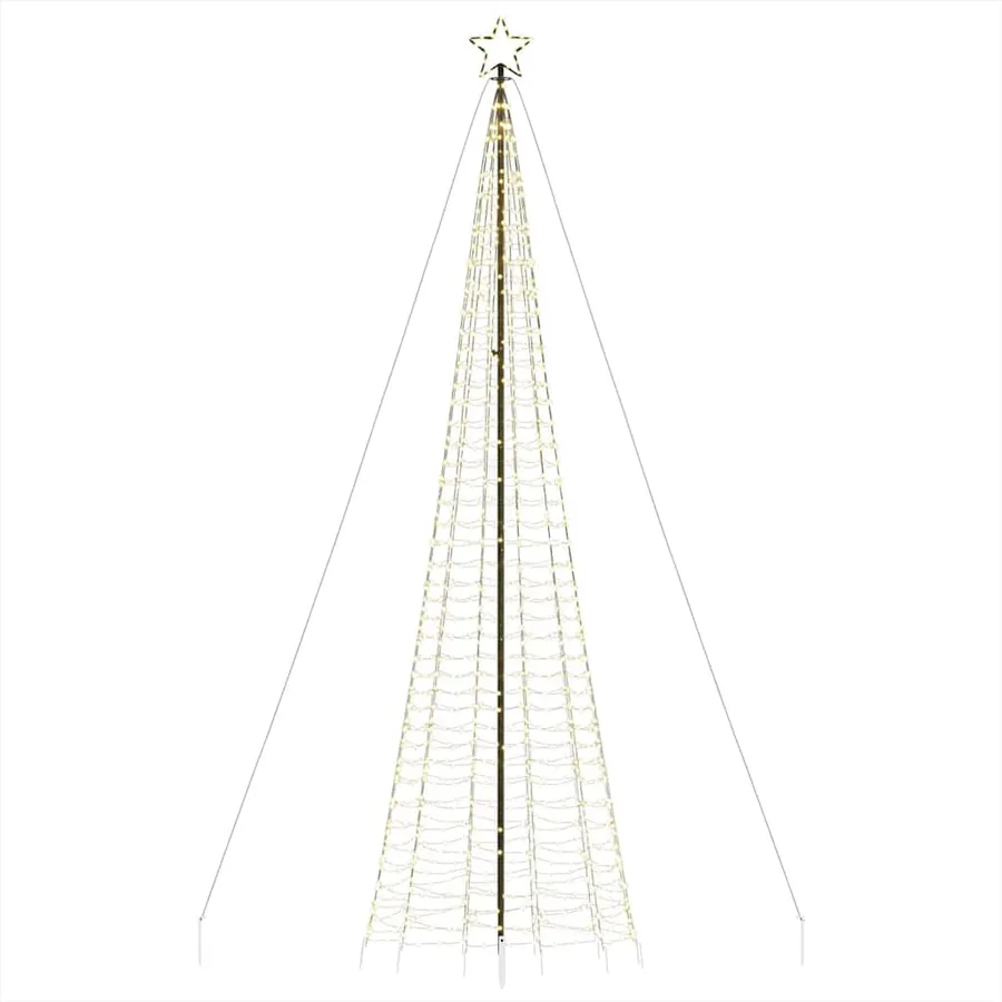 Sapin de Noël à LED avec piquets 1534 LED blanc chaud 500 cm - 6