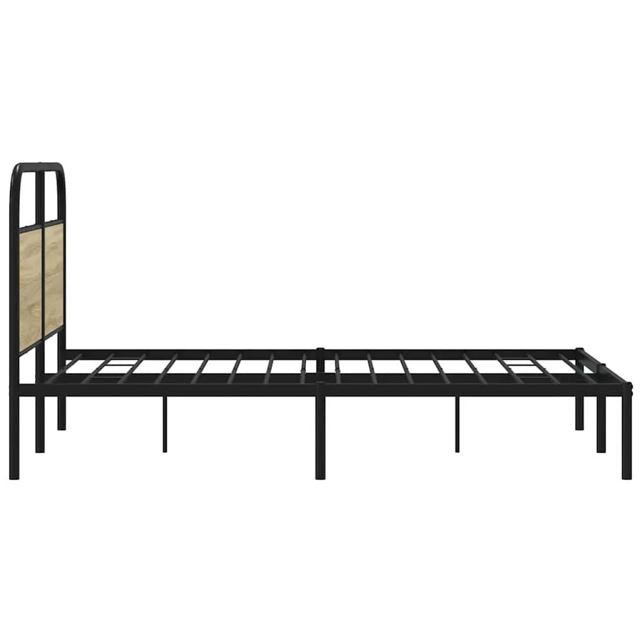 Cadre de lit sans matelas 120x190 cm cm chêne sonoma - 6