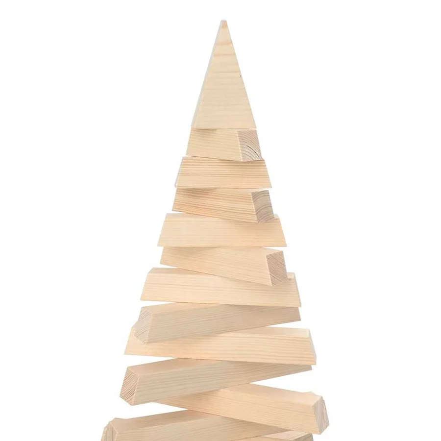 Sapin de Noël en bois pour décoration 150 cm Bois de pin massif - 10