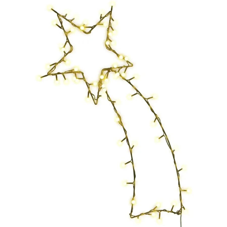 Lumières de Noël silhouette d'étoile filante 80 LED - 2