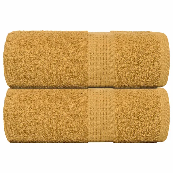 Serviettes de toilette FROGN 2 pièces Or 30x30 cm 360 g/m²