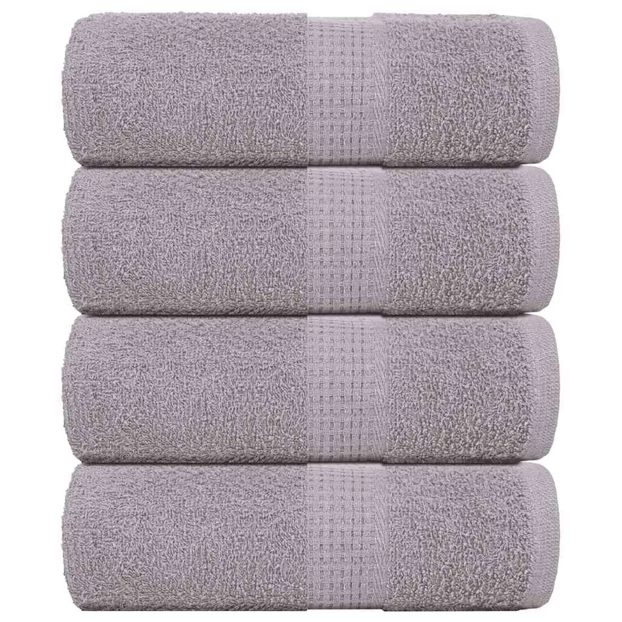 Serviettes d'invité FROGN 4 pcs gris 30x50 cm 360 g/m²