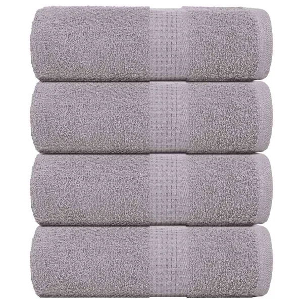 Serviettes d'invité FROGN 4 pcs gris 30x50 cm 360 g/m²