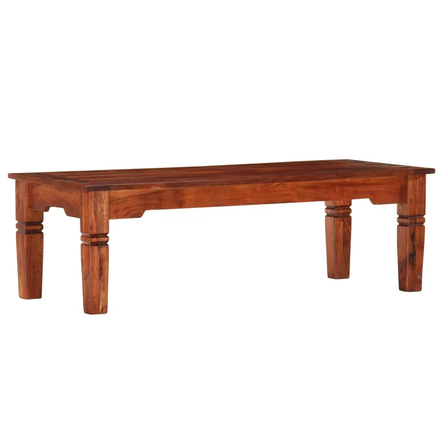 Table basse 110 x 50 x 35 cm Bois d'acacia solide - 8