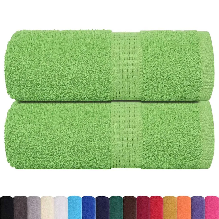 Serviettes d'invité FROGN 2pcs vert pomme 30x50cm 360 g/m² - 2