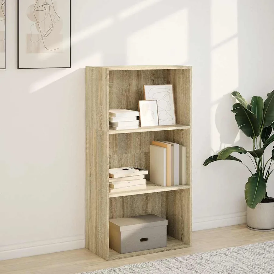 Bibliothèque chêne sonoma 60x30x114 cm bois d'ingénierie - 3