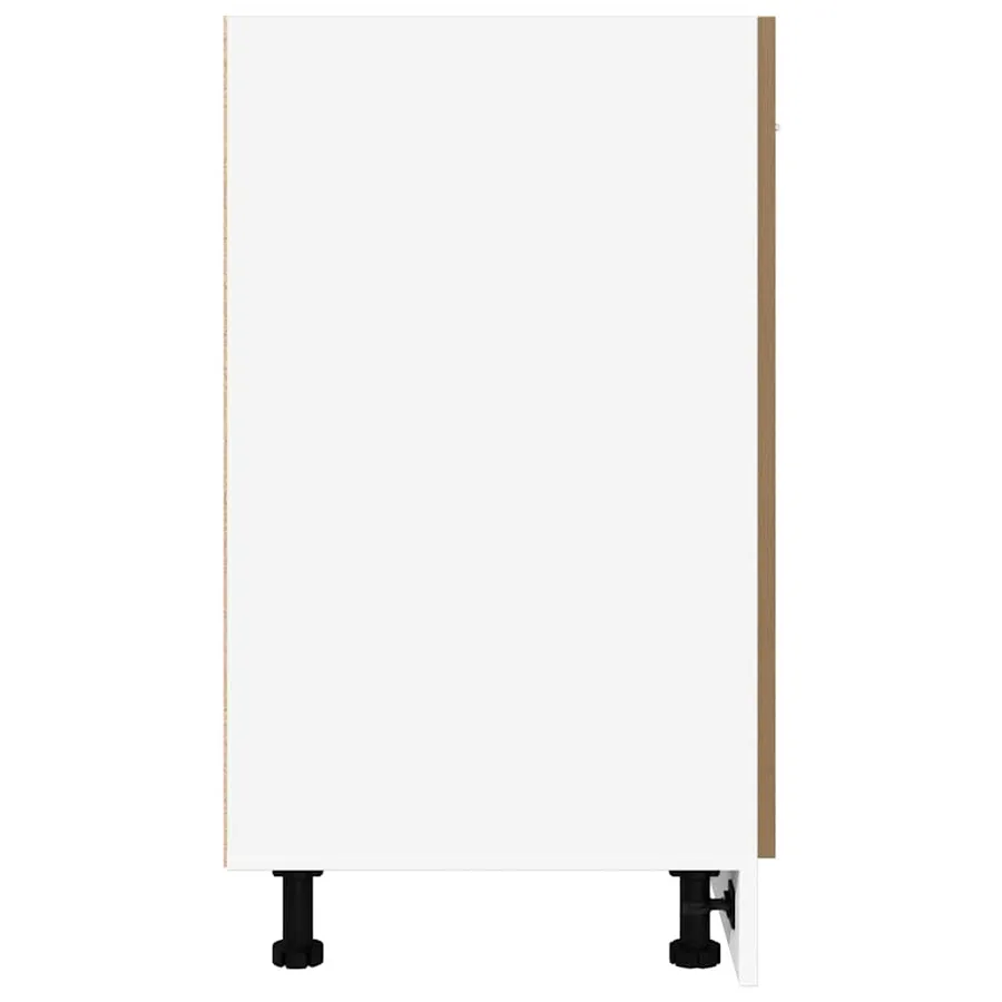 Meuble bas "Lyon" Chêne artisanal 60 x 46 x 81,5 cm Bois d'ingénierie - 6