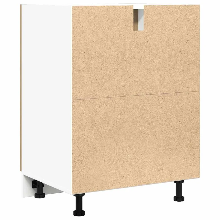 Meuble bas "Lyon" Chêne artisanal 60 x 46 x 81,5 cm Bois d'ingénierie - 7