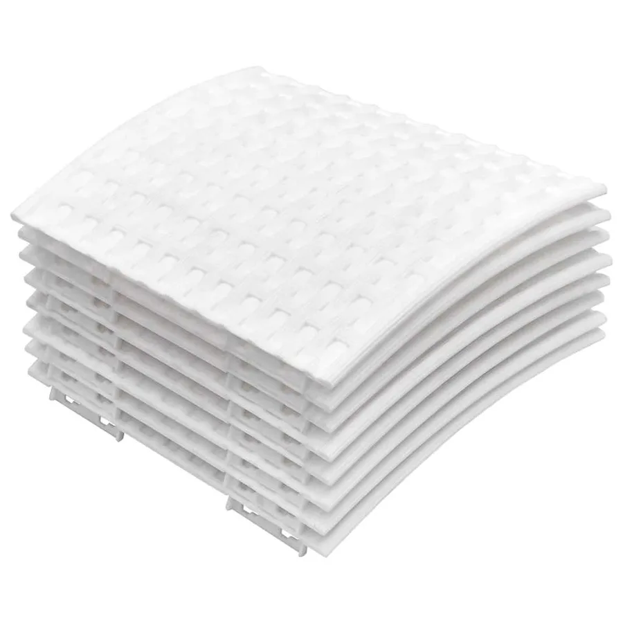 Jupe de sapin de Noël blanc Ø65x23 cm plastique - 3
