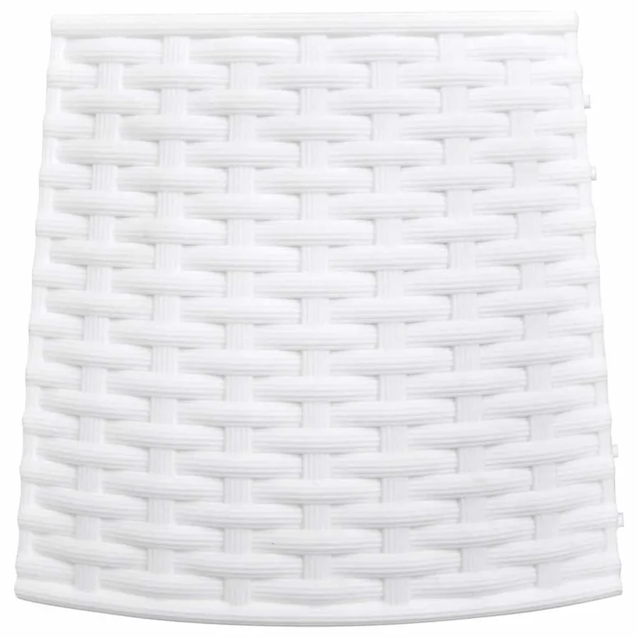Jupe de sapin de Noël blanc Ø65x23 cm plastique - 5