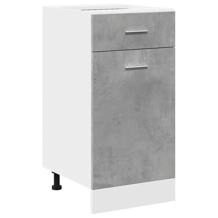 Armoire à tiroirs "Lyon" Gris béton 40 x 46 x 81,5 cm Bois d'ingénierie - 2