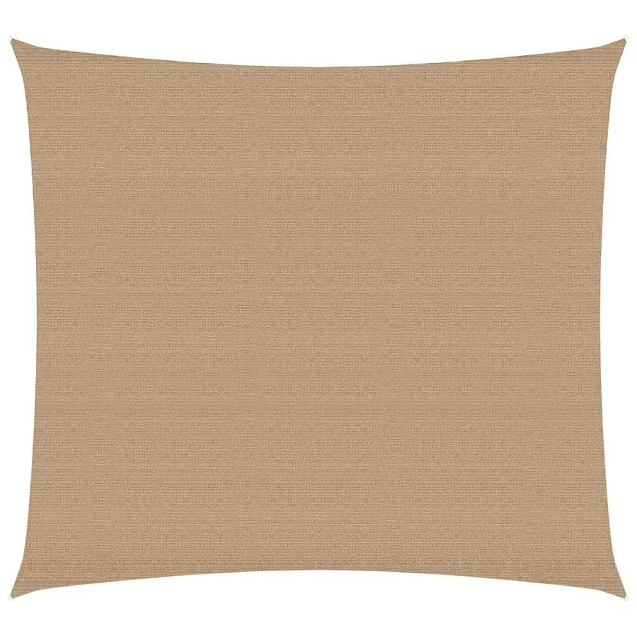 Voile d'ombrage 160 g/m² Taupe 4x4 m PEHD - 2