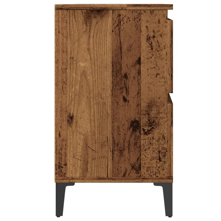 Armoire d'évier vieux bois 80x33x60 cm bois d'ingénierie - 6