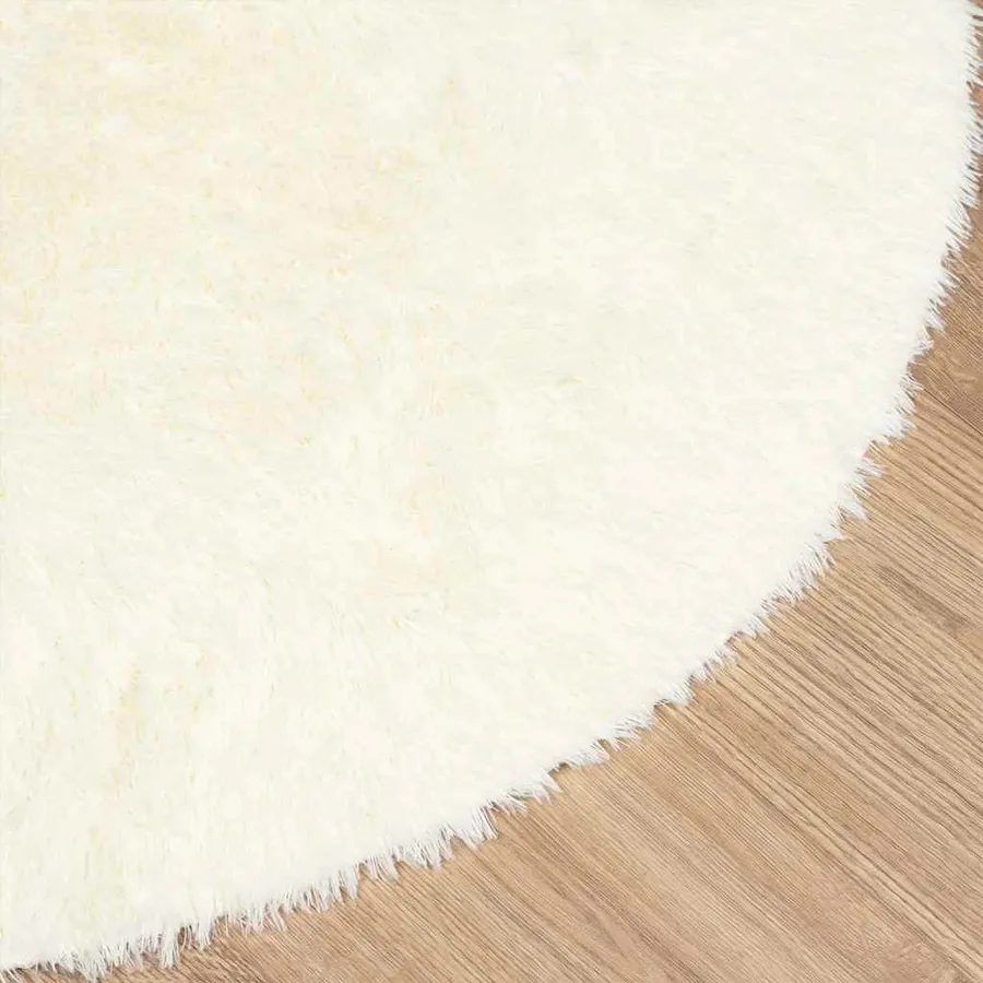 Tapis Shaggy à poils longs NAVARRA crème 300x200 cm polyester - 4