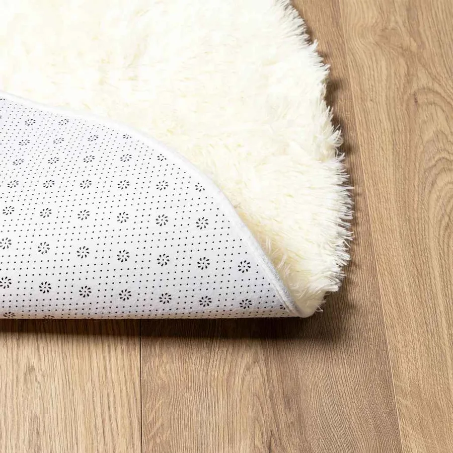 Tapis Shaggy à poils longs NAVARRA crème 300x200 cm polyester - 6