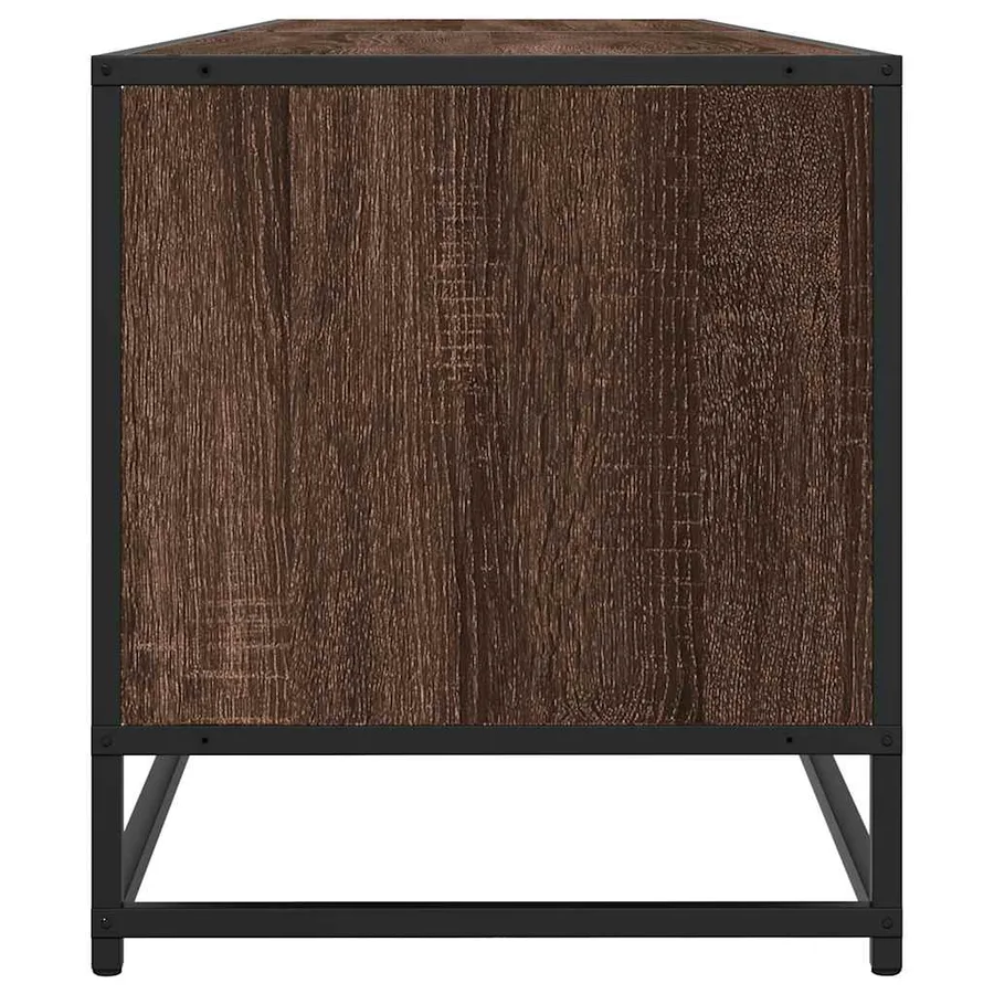 Meuble TV chêne marron 180,5x40x46 cm bois d'ingénierie - 6