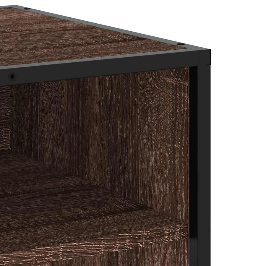 Meuble TV chêne marron 180,5x40x46 cm bois d'ingénierie - 7