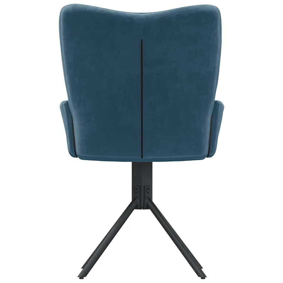 Chaises pivotantes à manger lot de 2 Bleu Velours - 7