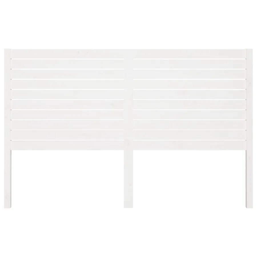Tête de lit Blanc 141x4x100 cm Bois massif de pin - 3