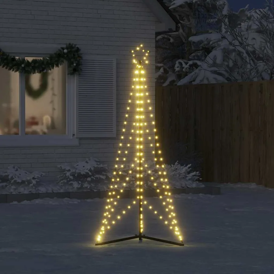 Sapin de Noël à LED 363 LED blanc chaud 182 cm - 3