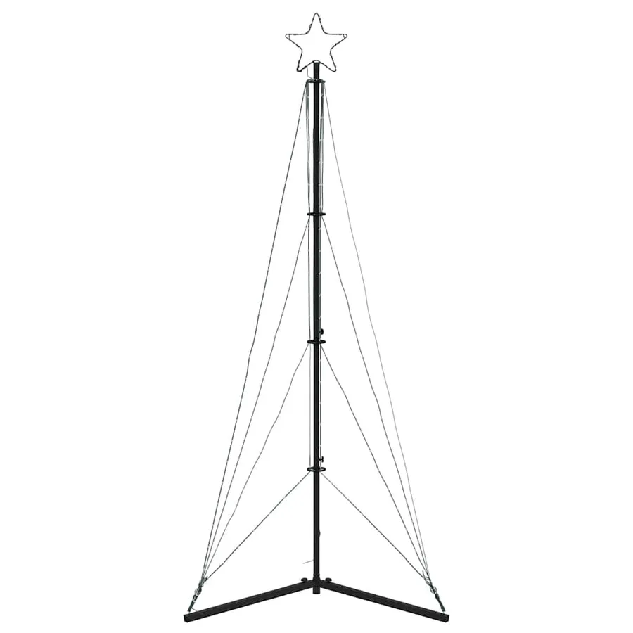 Sapin de Noël à LED 363 LED blanc chaud 182 cm - 5