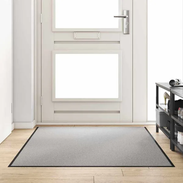 Tapis d'entrée Gris et Noir 120 x 180 cm 100% Polyamide