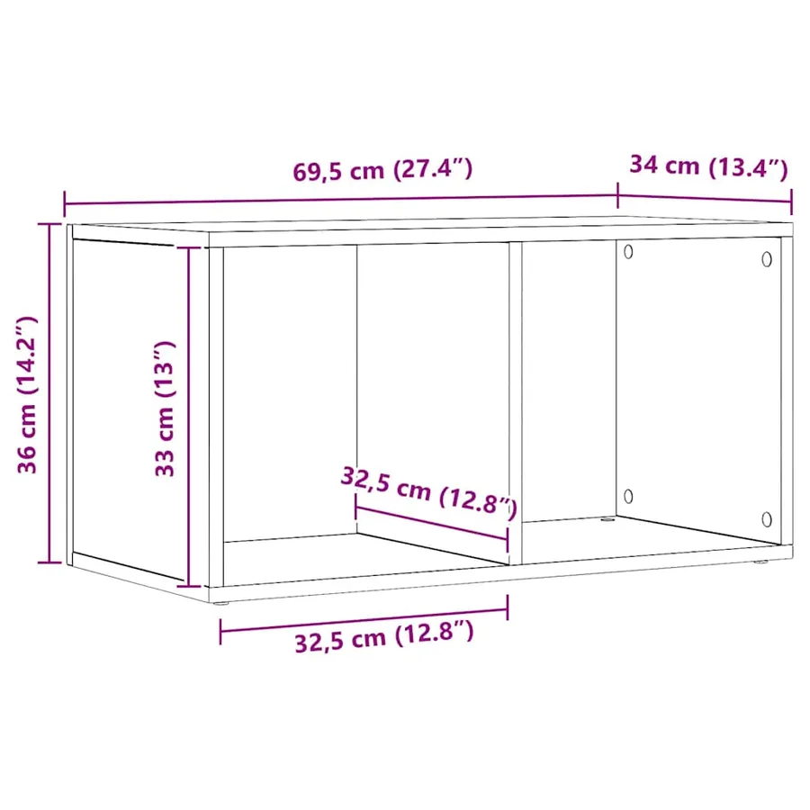 Boîtes de rangement LP chêne artisanal bois ingénierie - 10