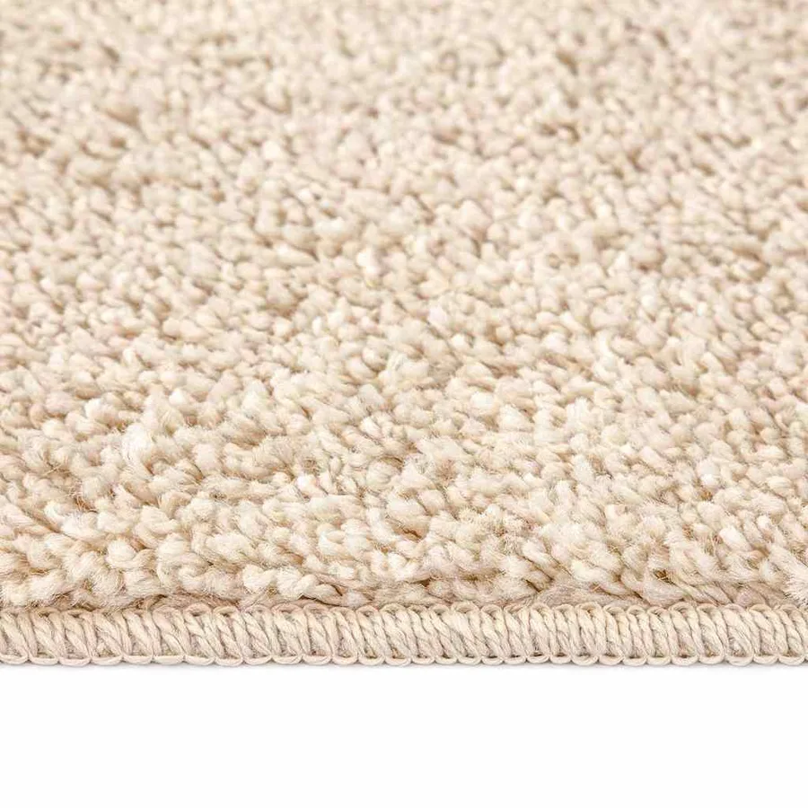 Tapis Shaggy Anti-dérapant Crème 120 x 120 cm PP - 6