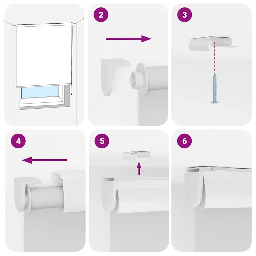 Store enrouleur de douche avec cassette largeur du tissu 146 cm - 6