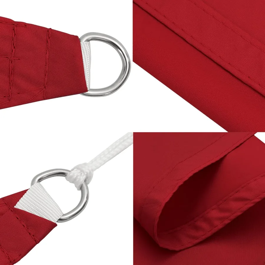 Voile de parasol tissu oxford rectangulaire 2,5x4,5 m rouge - 7