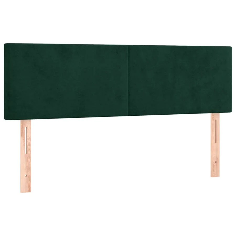 Sommier à lattes de lit et matelas Vert foncé 140x200cm Velours - 6