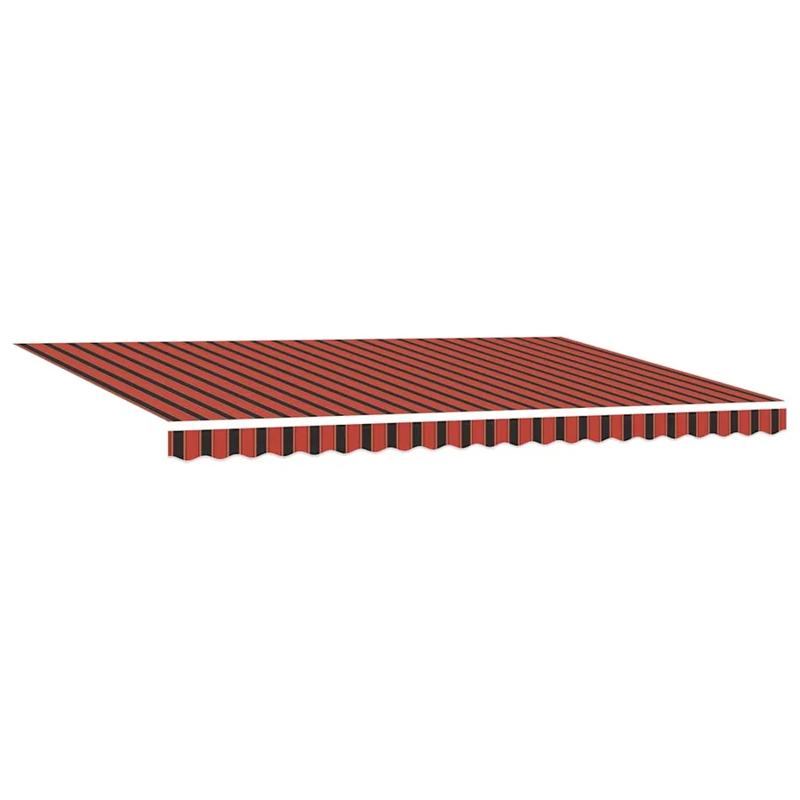Auvent rétractable orange et marron 500 × 300 cm - 5
