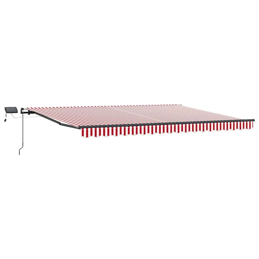 Auvent rétractable Rouge et Blanc 400 × 350 cm - 2