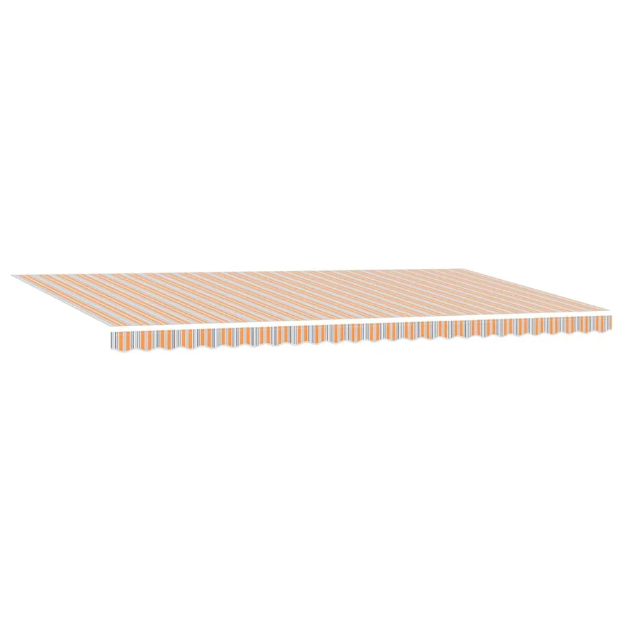 Auvent rétractable Multicolore 600 × 300 cm Tissu et Aluminium - 5