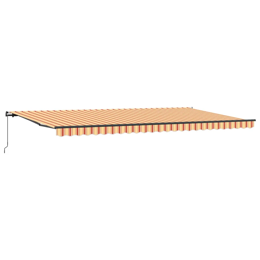 Auvent rétractable Jaune et Orange 600 × 300 cm - 4