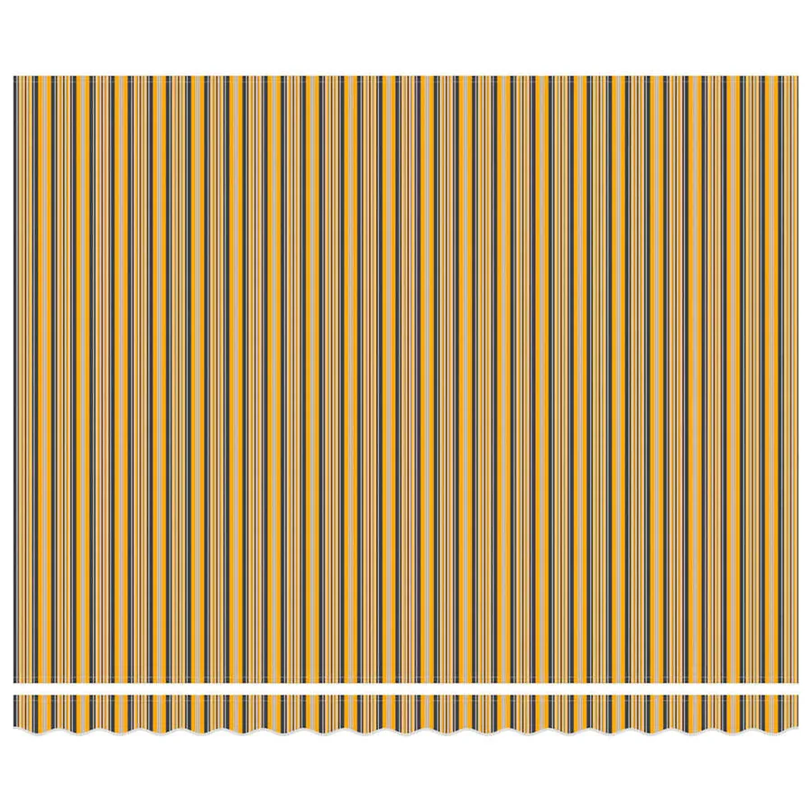 Auvent rétractable Multicolore 400 × 300 cm Tissu et Aluminium - 9