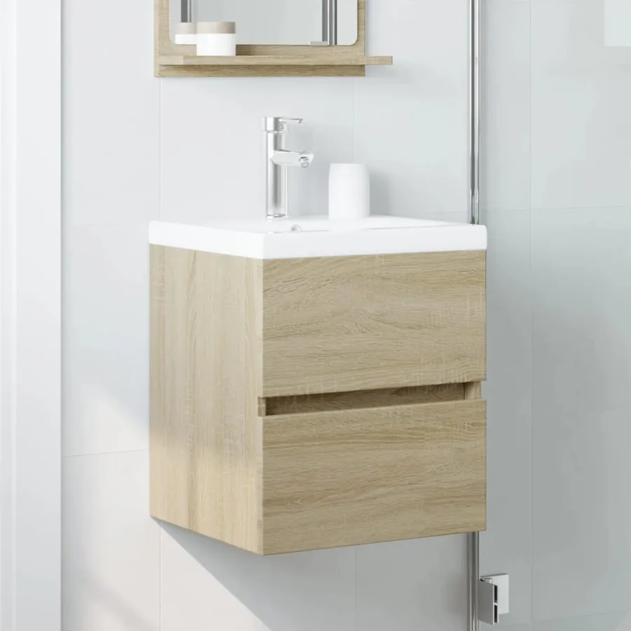 Armoire d'évier Chêne sonoma 41x38,5x45 cm Bois d’ingénierie - 3