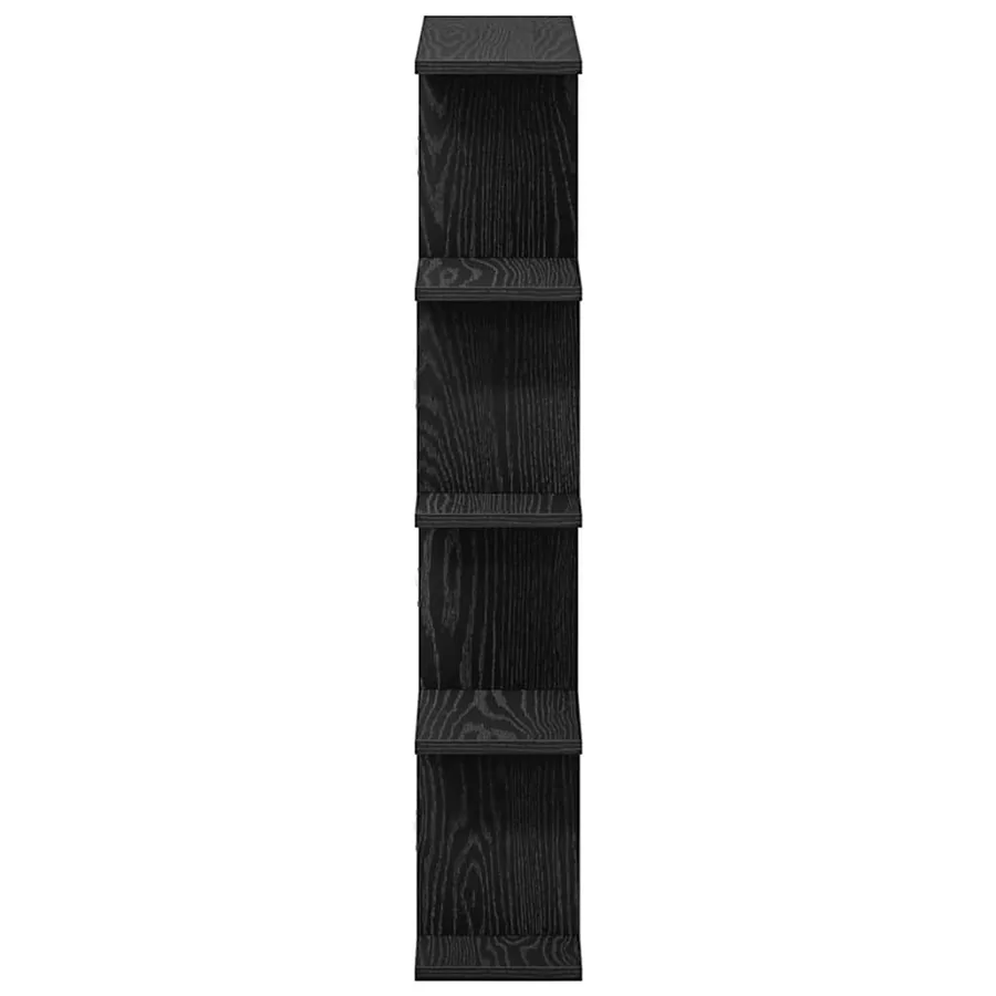 Étagère cube murale 12 compartiments noir bois d'ingénierie - 5