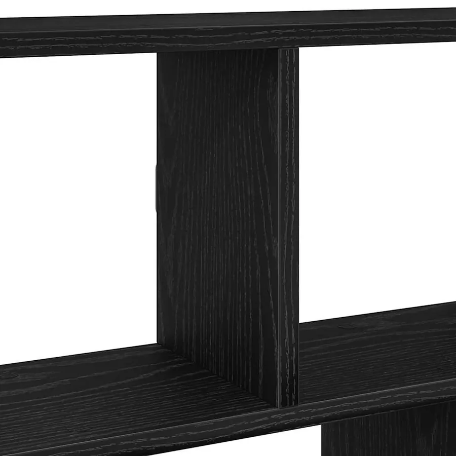 Étagère cube murale 12 compartiments noir bois d'ingénierie - 7