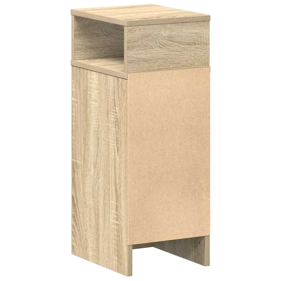 Tables de chevet 2 pcs avec tiroir chêne sonoma 25x31x66 cm - 7