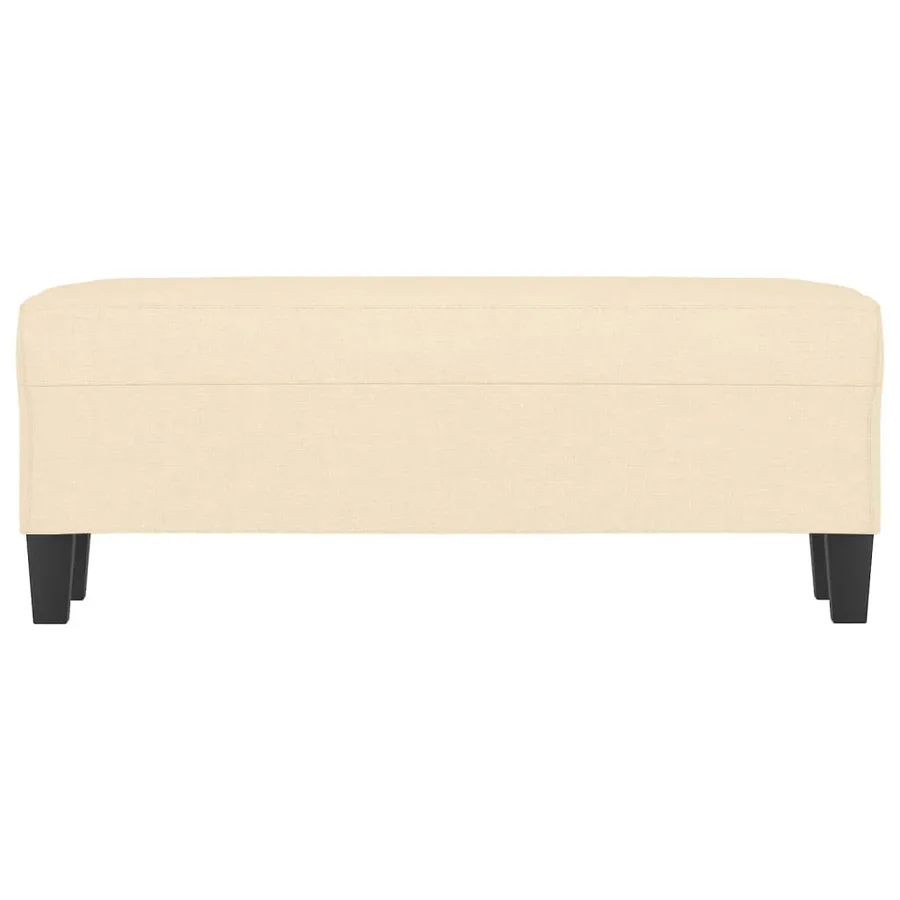 Banc Crème 100x35x41 cm Tissu - 3