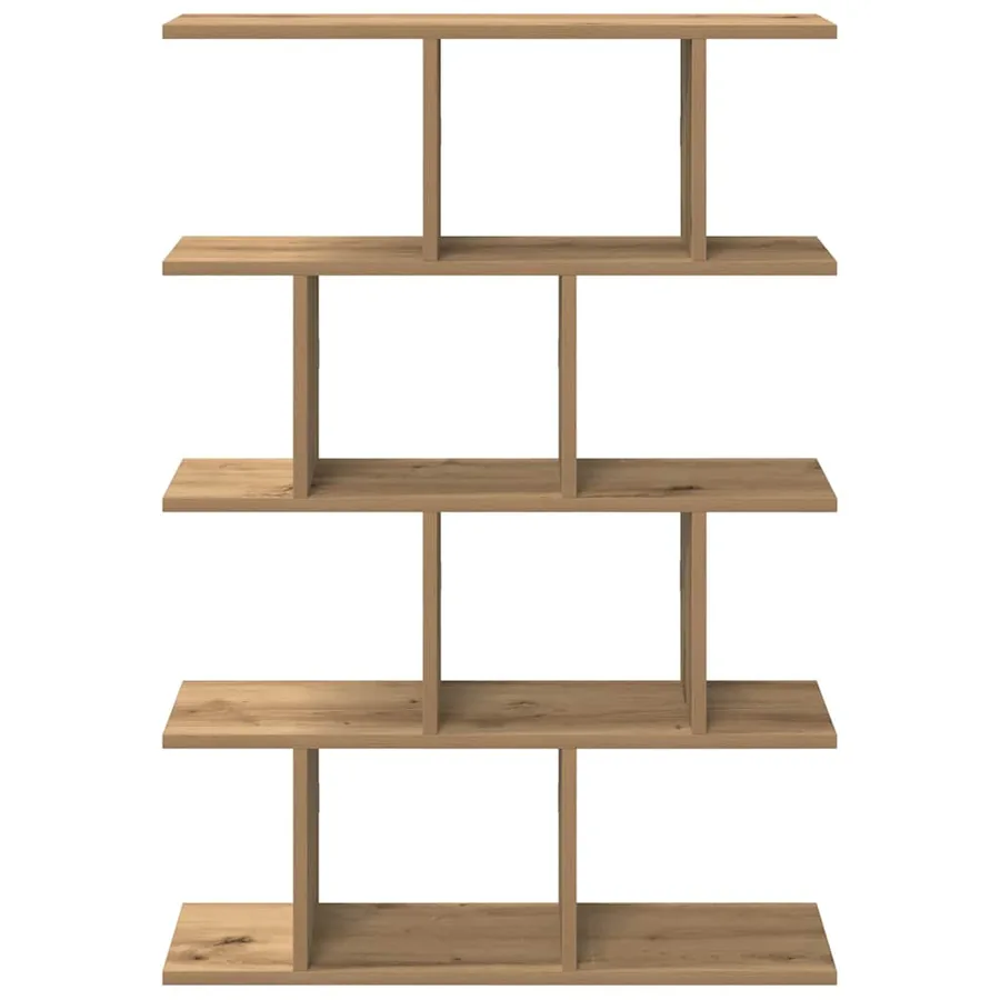Étagère cube murale 12 compartiments chêne artisanal - 4