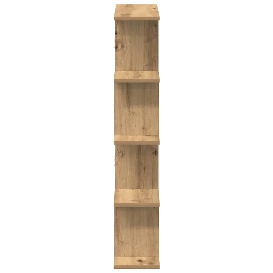 Étagère cube murale 12 compartiments chêne artisanal - 5