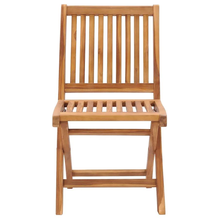 Chaises pliables de jardin avec coussins lot de 6 Bois de teck - 5